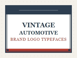 Classic Chrome and Chrome-Inspired Typography for Vintage Car Logos