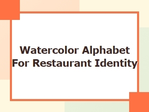 A Splash of Whimsical Watercolor Letters